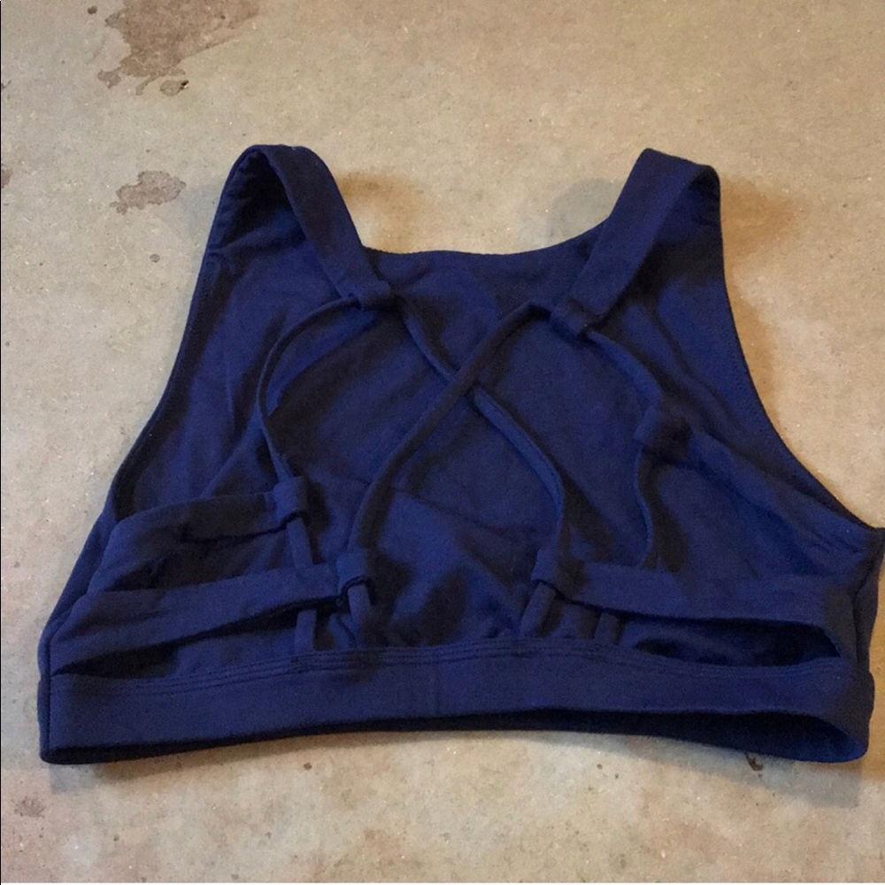 NWT Aerie chill high neck strappy sports bra